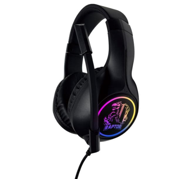 AURICULAR RAPTOR SHADOW CORE RGB 7.1 CANCELACION SONIDO CONECTOR USB Y 3.5MM