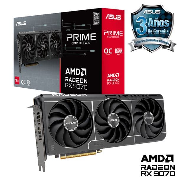 PLACA DE VIDEO RADEON RX 9070 16GB ASUS PRIME EVO OC EDITION · AMD