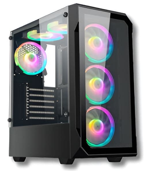GABINETE GAMER SOLARMAX CM-8026 6FAN ARGB TG