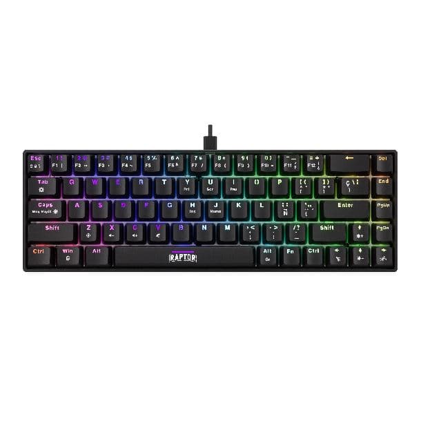Teclado mecánico Generico M68 raptor fireclaw switch red outemu