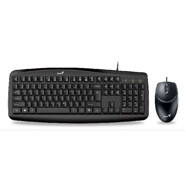 KIT TECLADO Y MOUSE GENIUS KM-200 SMART USB BLACK · Genius
