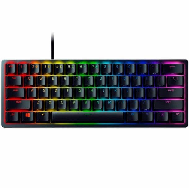 Teclado gamer Razer RZ03-03392900-R311 60% huntsman mini purple switch español · Razer