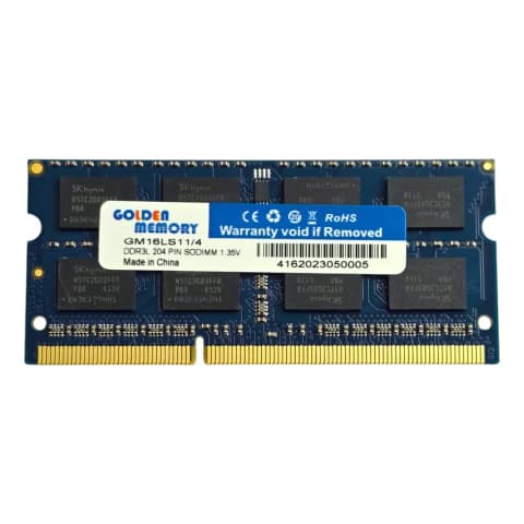 Memoria Ram Golden Memory Ddr3l 1,35v 4gb 1600Mhz Sodimm Notebook · Golden Memory