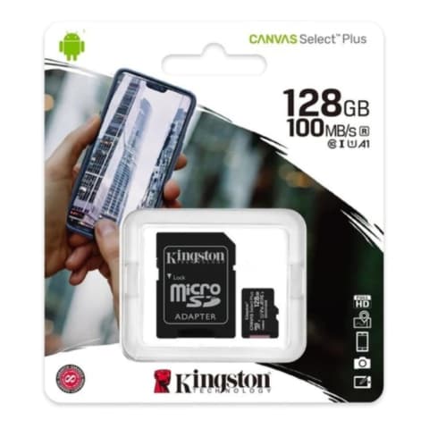 Tarjeta de Memoria Micro SD Kingston 128GB Canvas Select · Kingston