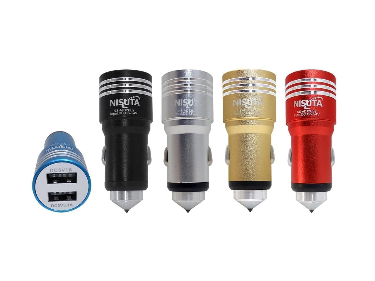 Cargador USB doble para auto 12V/24V a 5V 3,1A - Imagen 1