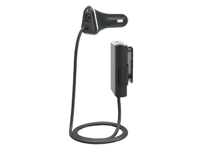 Cargador USB cuadruple para auto 12/24V a 5V 9.6A total - Imagen 1