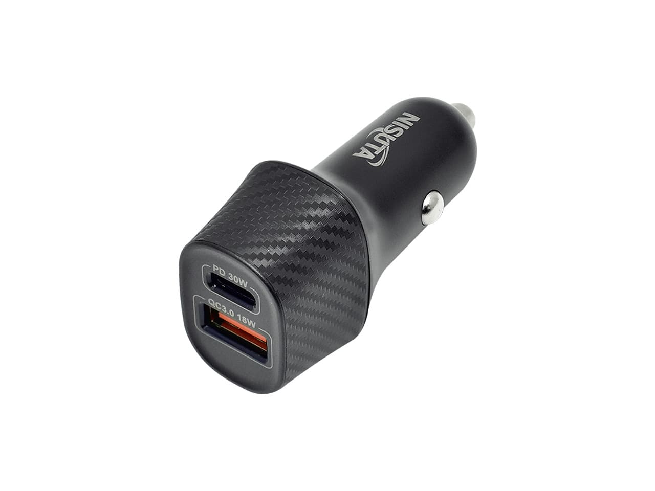Convertidor de voltaje USB doble auto 12/24V 48W - Imagen 1