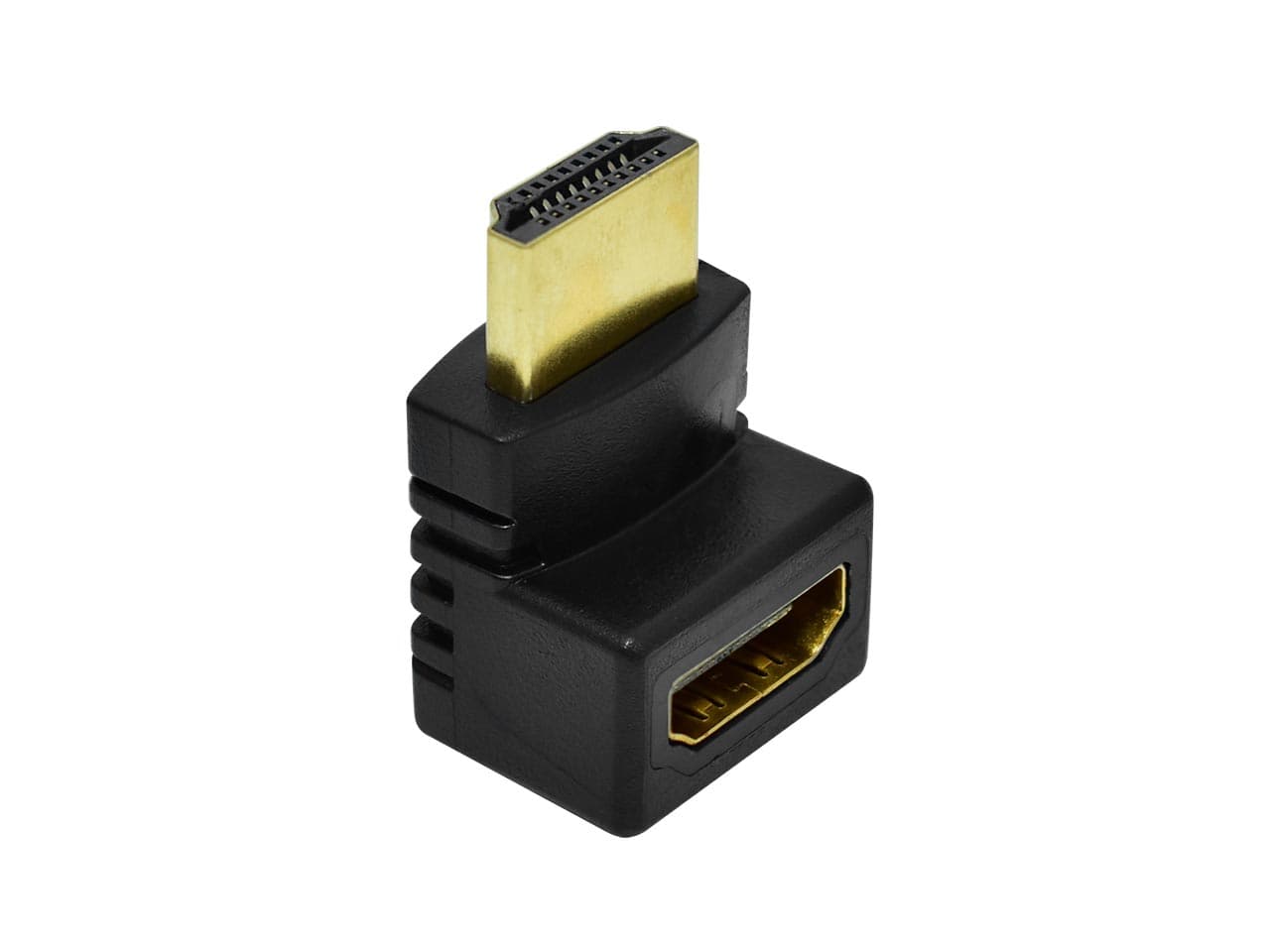 Adaptador HDMI macho a HDMI hembra 90º - Imagen 1
