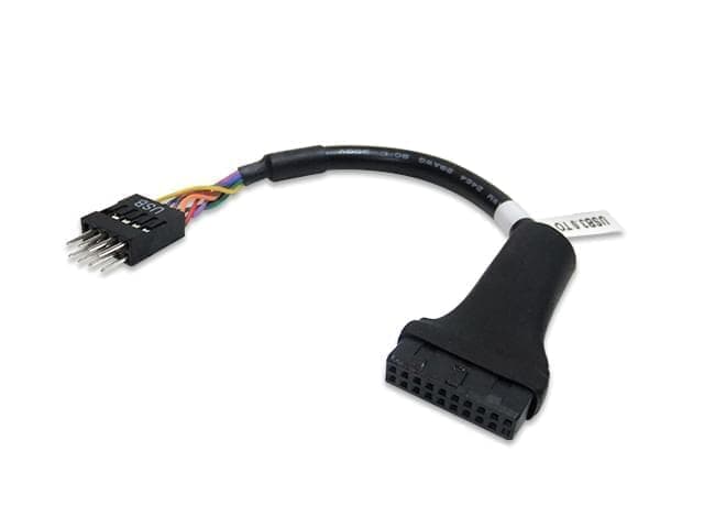 Cable adaptador USB 3.0 20 pines hembra a USB 2.0 9 pines macho - Imagen 1