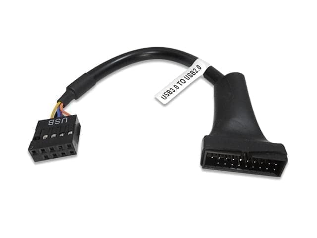 Cable adaptador USB 3.0 20 pines macho a USB 2.0 9 pines hembra - Imagen 1