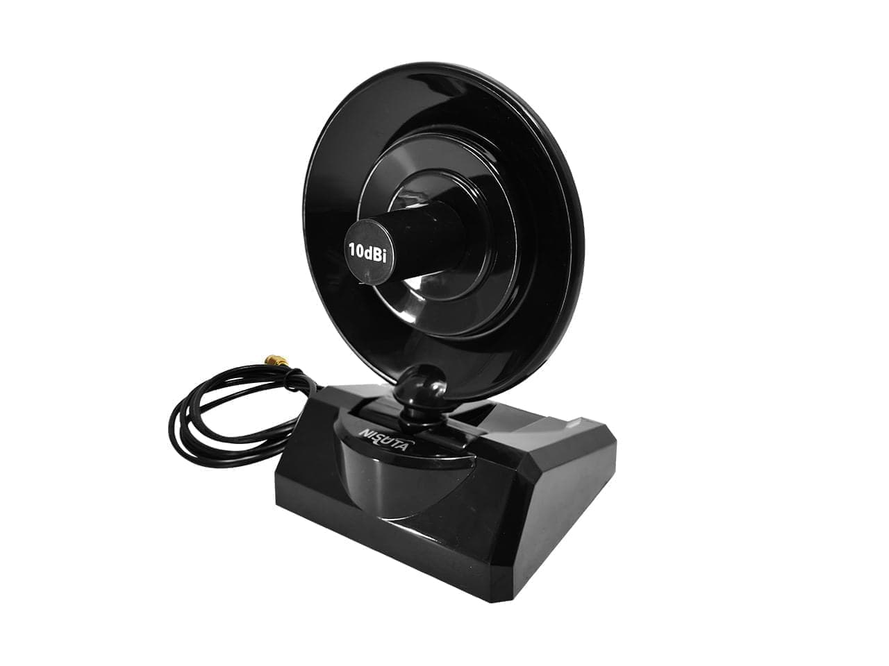 Antena wireless 2.4 GHz radar de 10 dBi, cable 1m RP-SMA · Nisuta