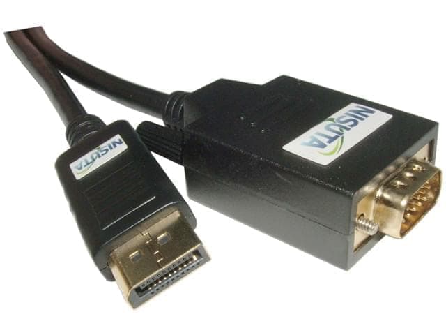 Cable display port a VGA de 1,8m - Imagen 1
