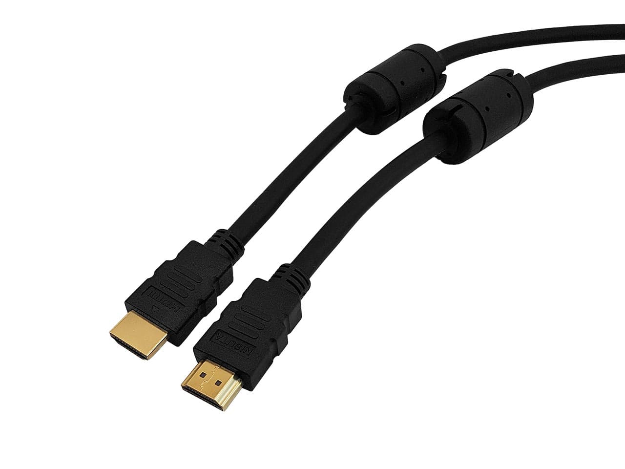 Cable HDMI de 0.5m dorado V2.0 con filtros 2160P 4K x 2K - Imagen 1