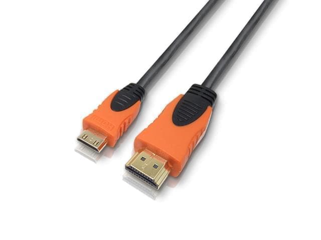Cable HDMI a mini HDMI 1.5m 1.4v 4K - Imagen 1