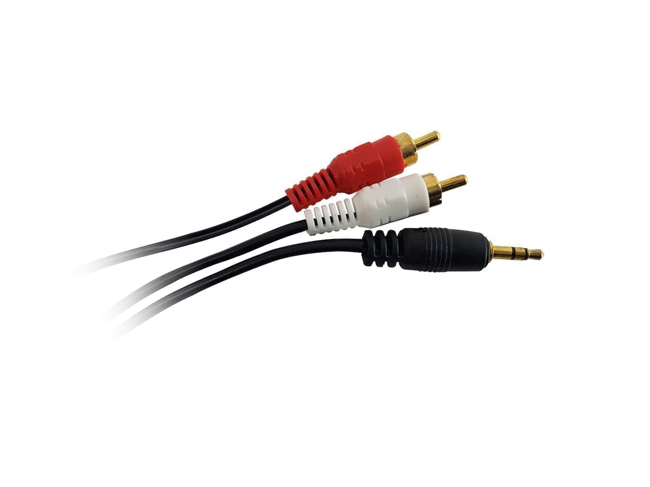 Cable audio 3.5 stereo a 2 RCA 10m - Imagen 1