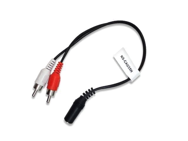 Cable de audio stereo 3.5mm hembra a 2 RCA macho de 40cm - Imagen 1