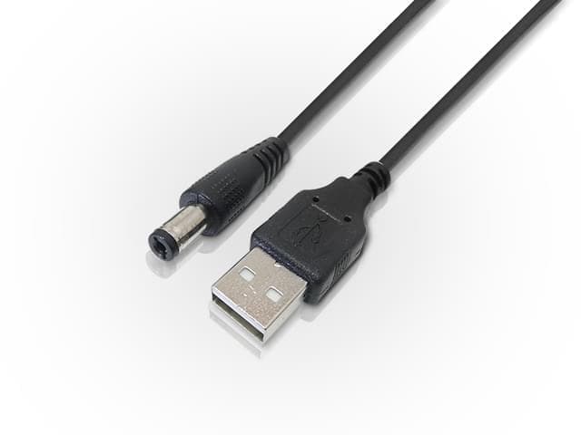 Cable de alimentación USB AM a plug 2.1mm de 0.8m - Imagen 1