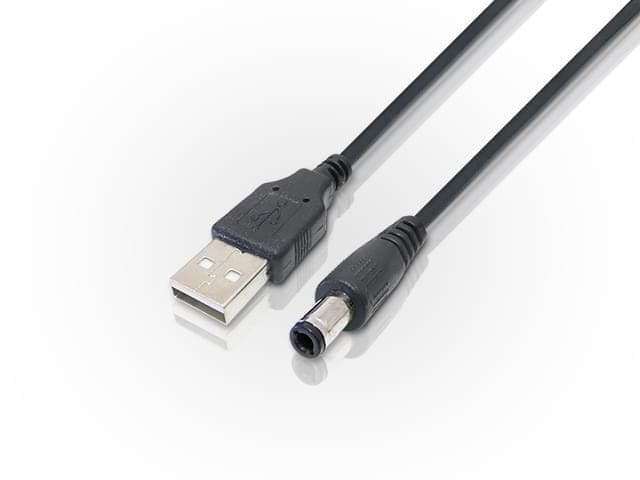 Cable de alimentación USB AM a plug 2.5mm de 0.8m - Imagen 1