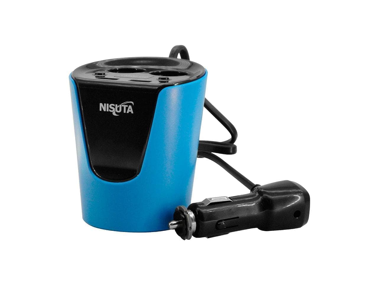 Cargador USB doble para auto y divisor a 2 puertos 12/24V - Imagen 1