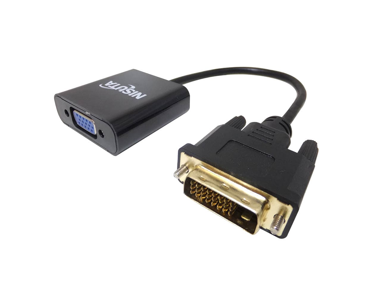 Conversor DVI-D 24+1 a VGA hembra con audio y alimentación - Imagen 1