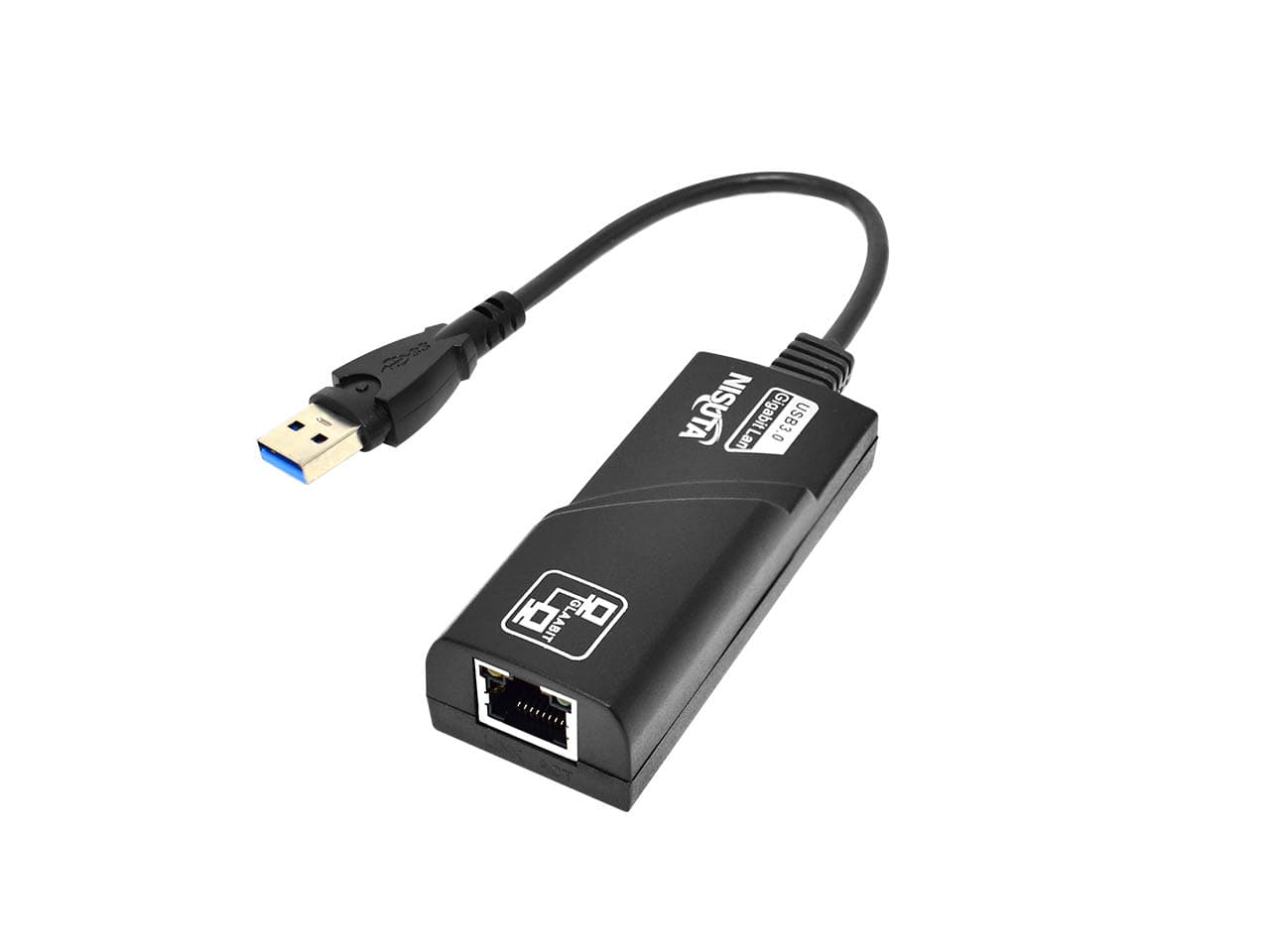 Conversor USB 3.0 a red Gigabit 10/100/1000Mbps - Imagen 1