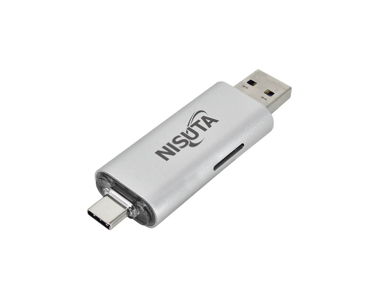 Lector de memorias SD/micro SD con conector USB C 3.1 y AM 3.0 - Imagen 1