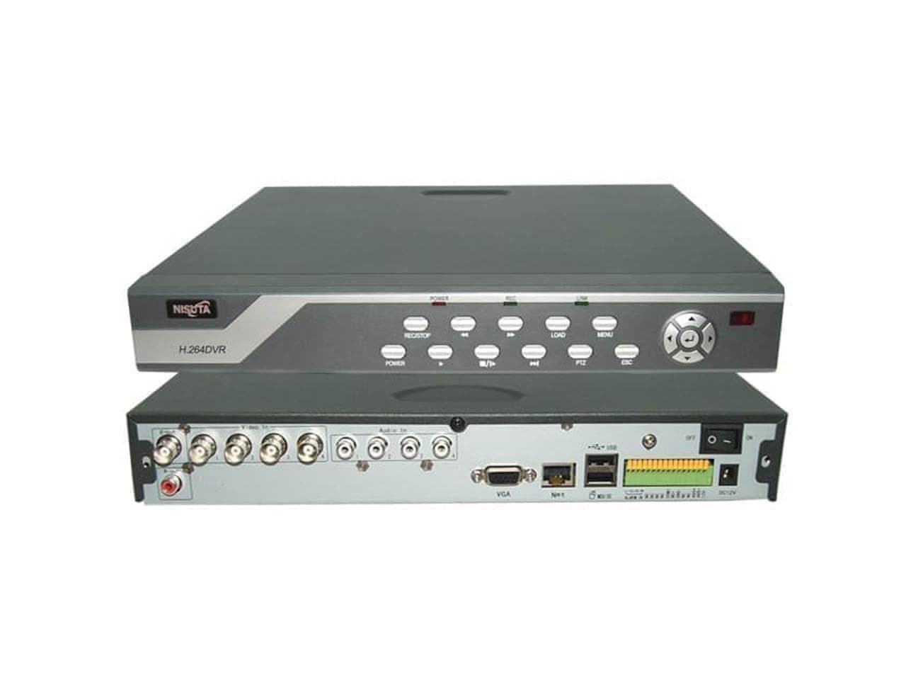 DVR de 4 puertos H.264 4CH audio, salida VGA - Imagen 1