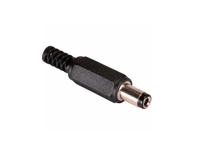 Conector DC 2.1x5.5x10mm para soldar - Imagen 1