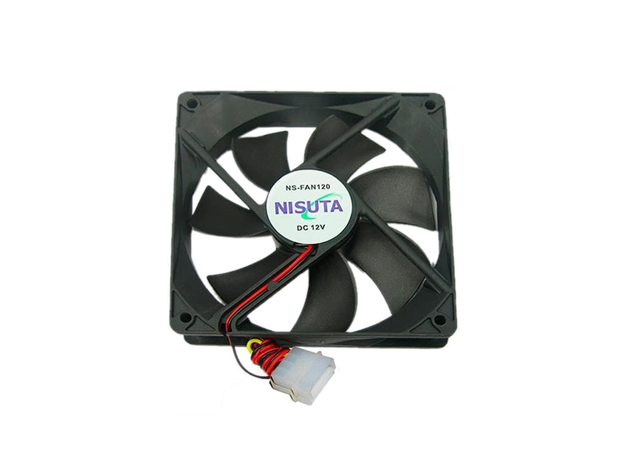 Fan 120x120x25mm buje 1200RPM 12V, 4 pines molex - Imagen 1