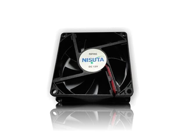 Fan 80X80X25 MM 12V, 3 pin, a buje - Imagen 1