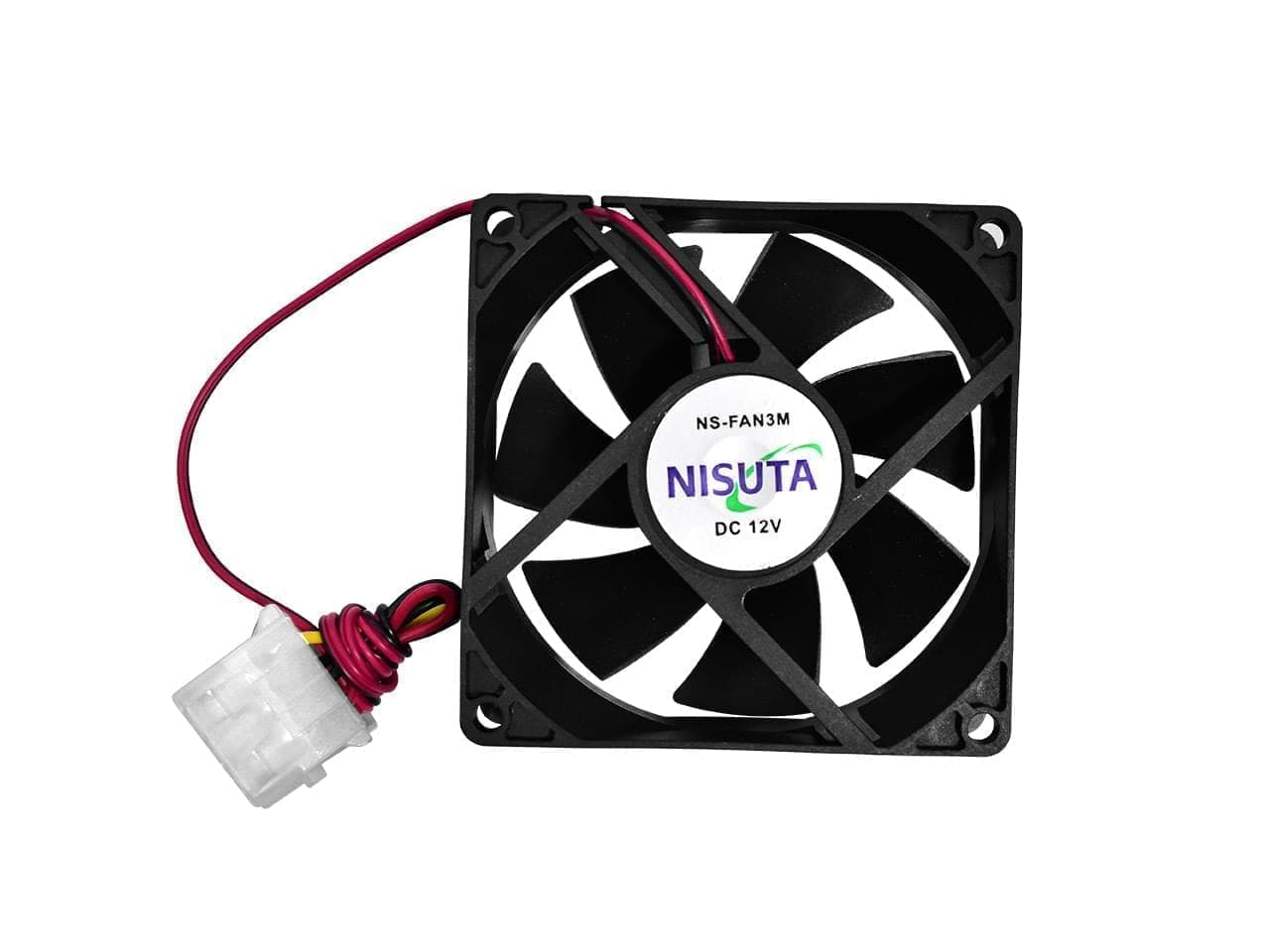 Fan 80X80X25 MM 12V, 4 pines molex, a buje - Imagen 1