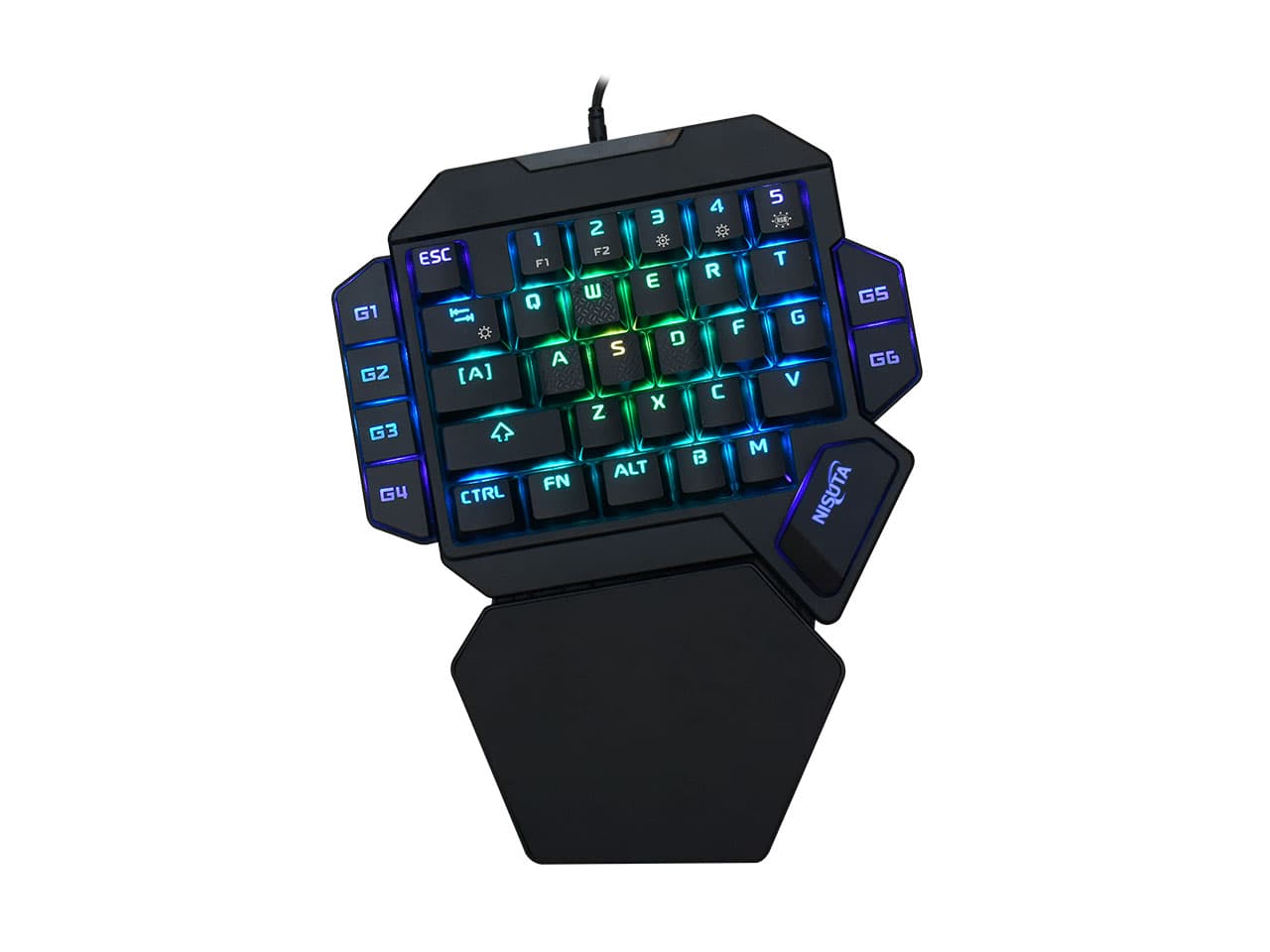 Teclado mecánico gamer RGB de 35 teclas con software · Nisuta