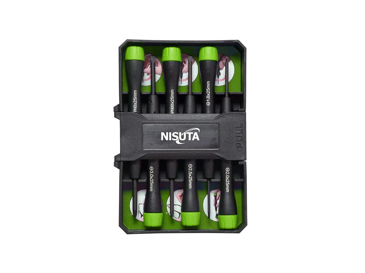 Kit de destornilladores de precision de 6 unidades · Nisuta
