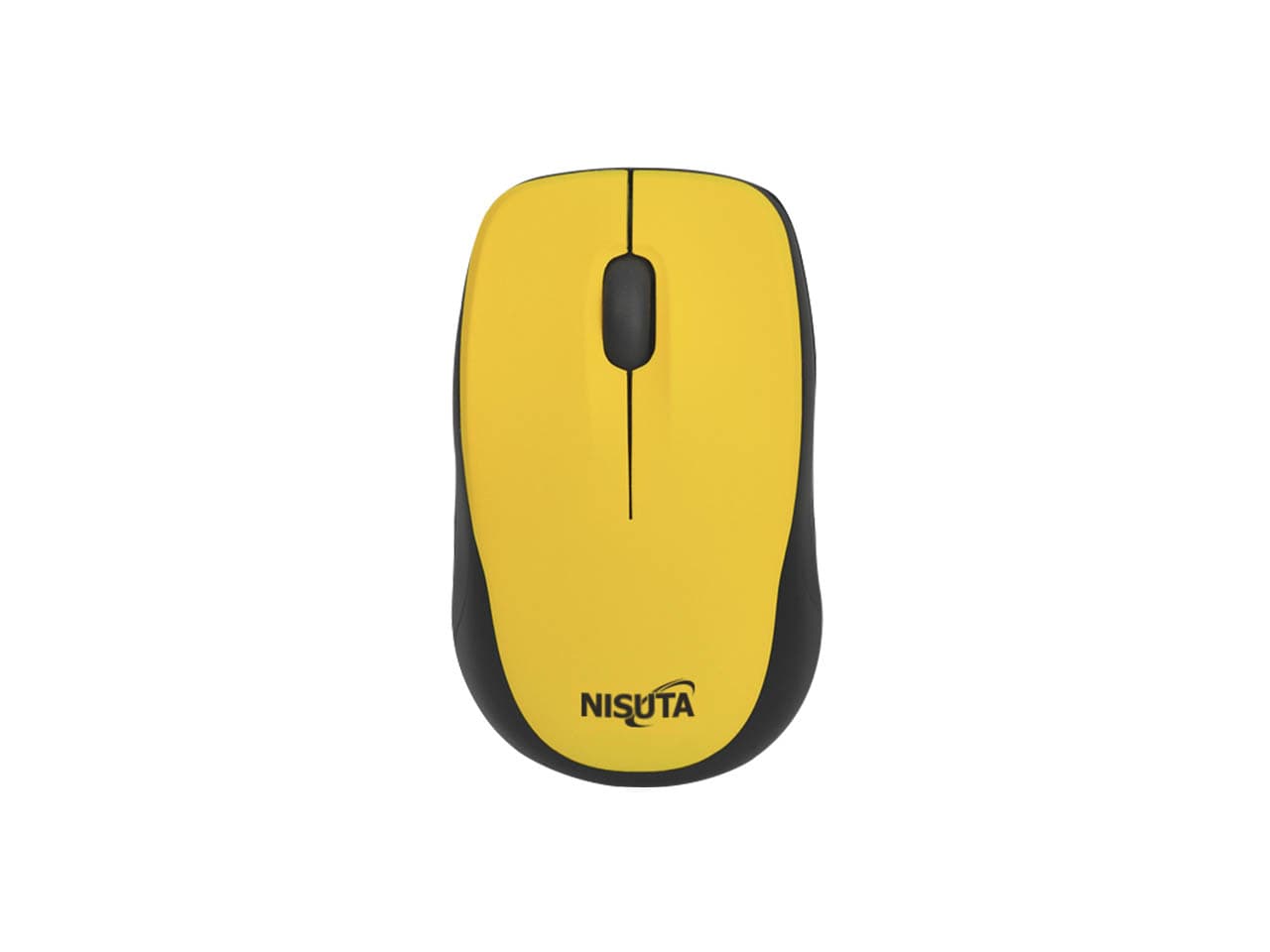 Mouse mini inalámbrico 1600 DPI amarillo - Imagen 1