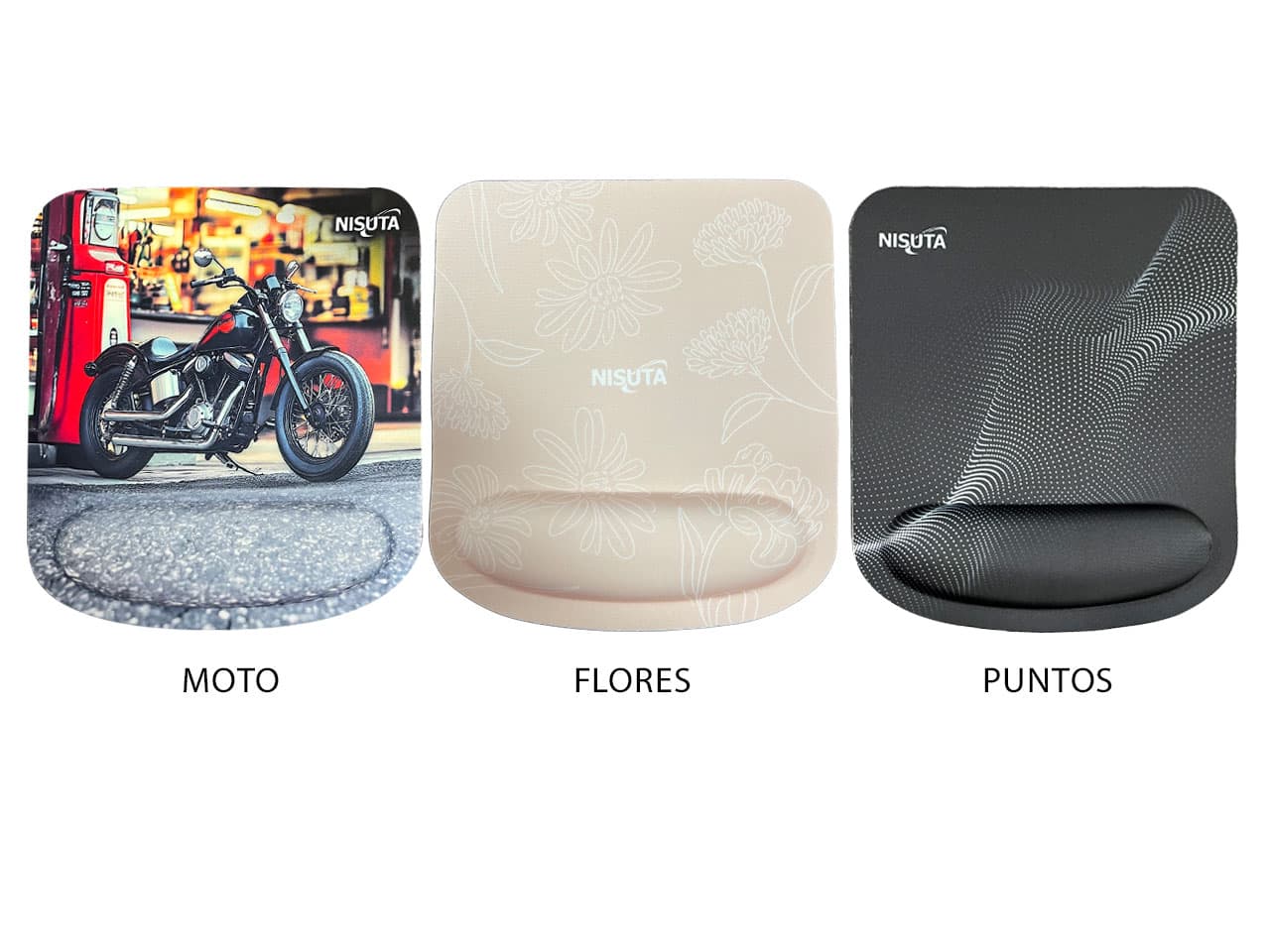 Mouse Pad 230x211x4mm ergonómico con apoya muñecas y diseño - Imagen 1