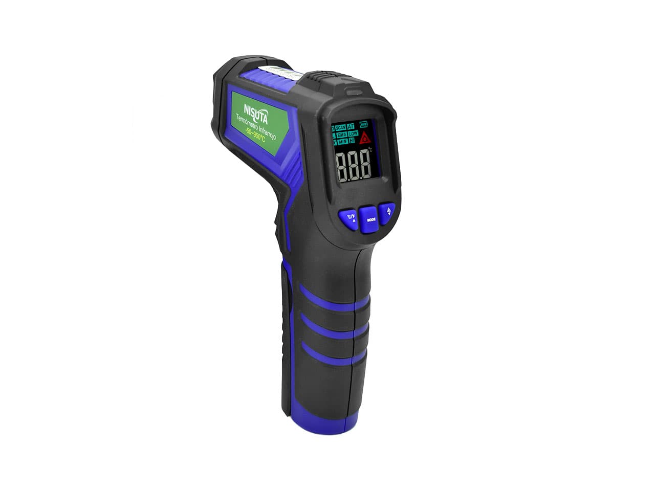 Pistola laser para medir temperatura desde -50ºC a 950ºC · Nisuta