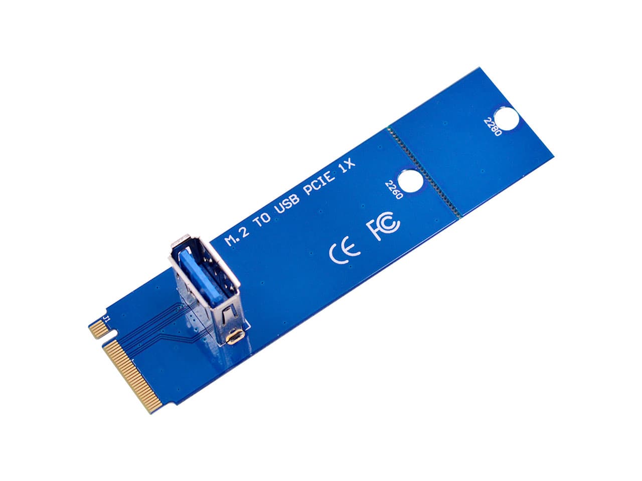Adaptador de M.2 a USB 3.0 PCIe para riser, ideal mineria - Imagen 1