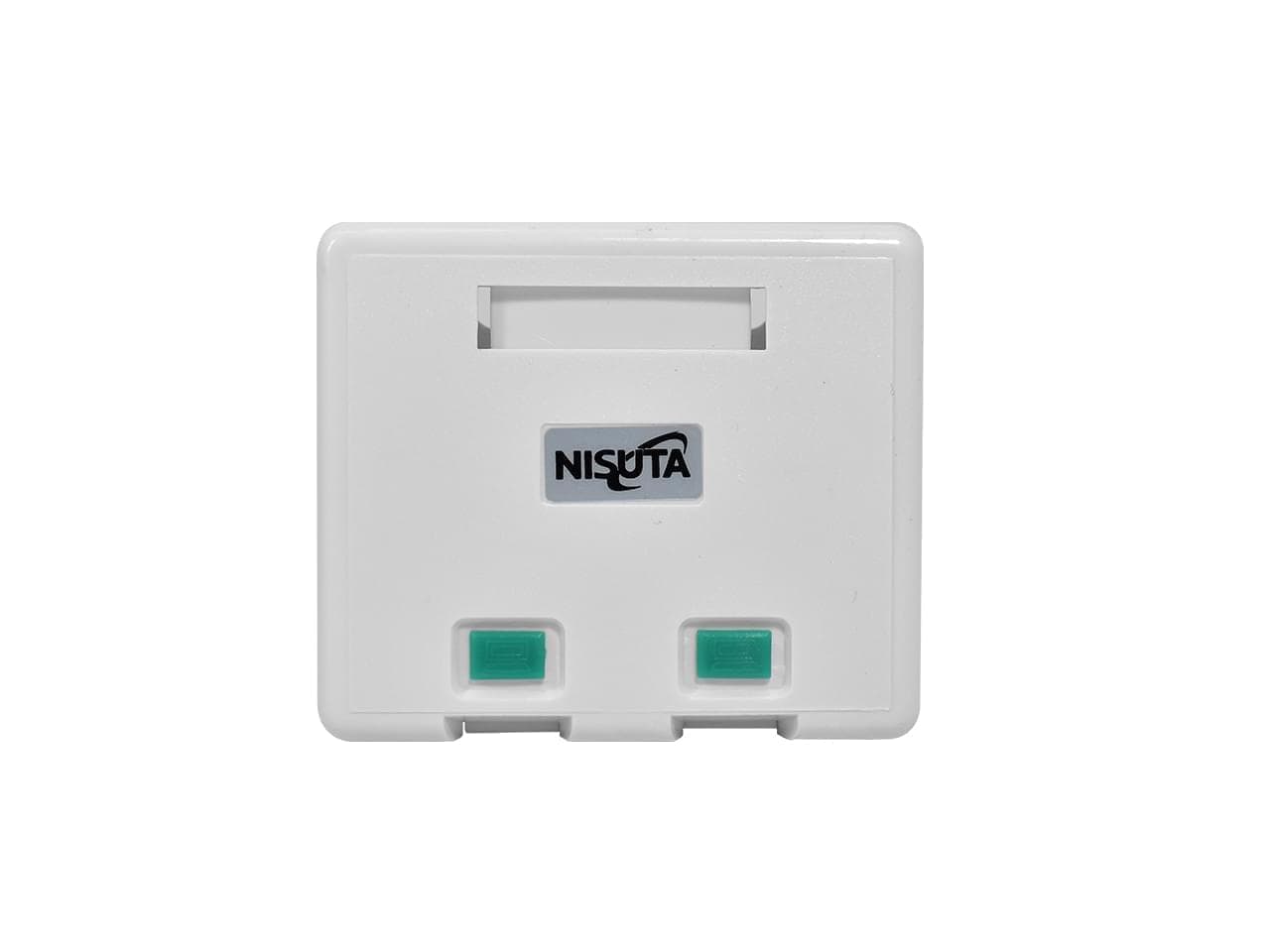 Roseta doble para jack Cat5 o Cat6 - Imagen 1