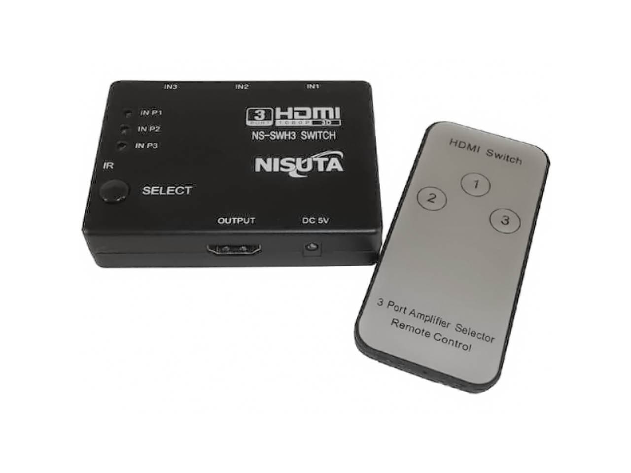 Switch HDMI 3X1 electrónico con control remoto - Imagen 1