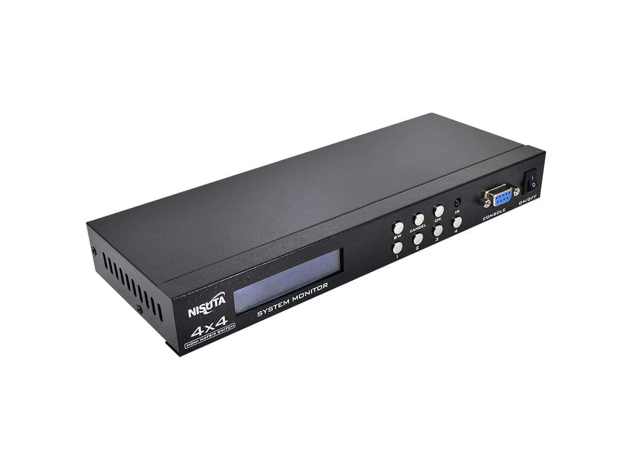 Switch matrix HDMI 4X4 puertos, con control remoto, 4K y software - Imagen 1