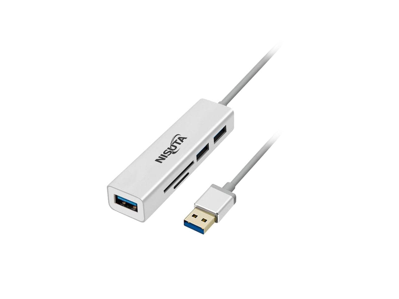 Docking USB AM 3.0 a Hub 3 puertos USB 3.0 y lector de tarjetas - Imagen 1