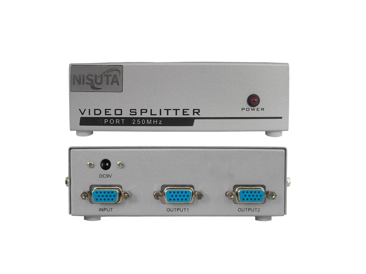 Splitter VGA de 2 puertos 250Mhzamplifica 65m - Imagen 1