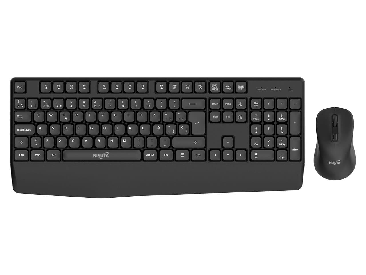 Combo teclado y mouse wireless multimedia · Nisuta