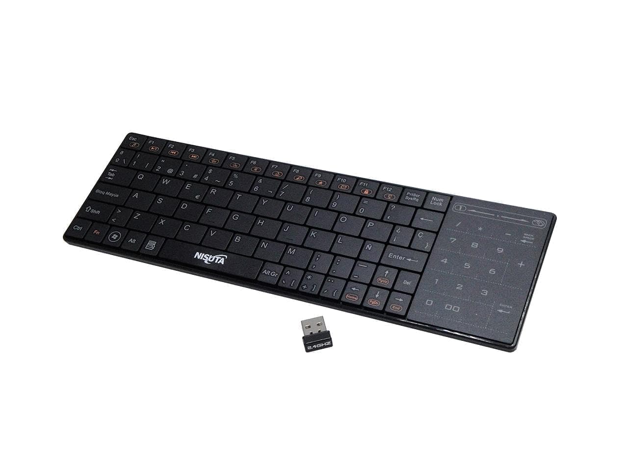 Teclado wireless mini con pad o teclado numérico ideal smart TV - Imagen 1