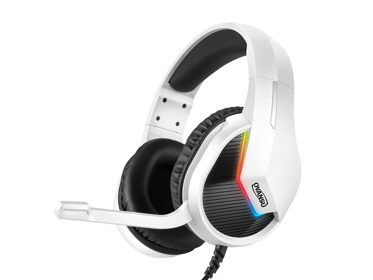 Auricular gaming PS4 con leds RGB vincha con microfono - Imagen 1