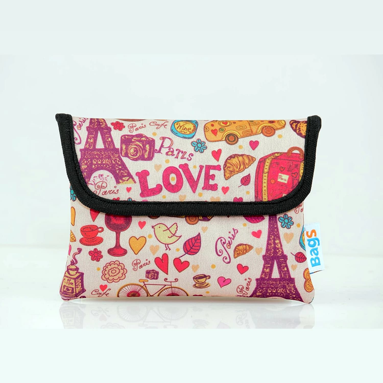 Funda p/Disco Externo BAGS FNGPS/CAM-LP Love Paris Estampado · BAGS