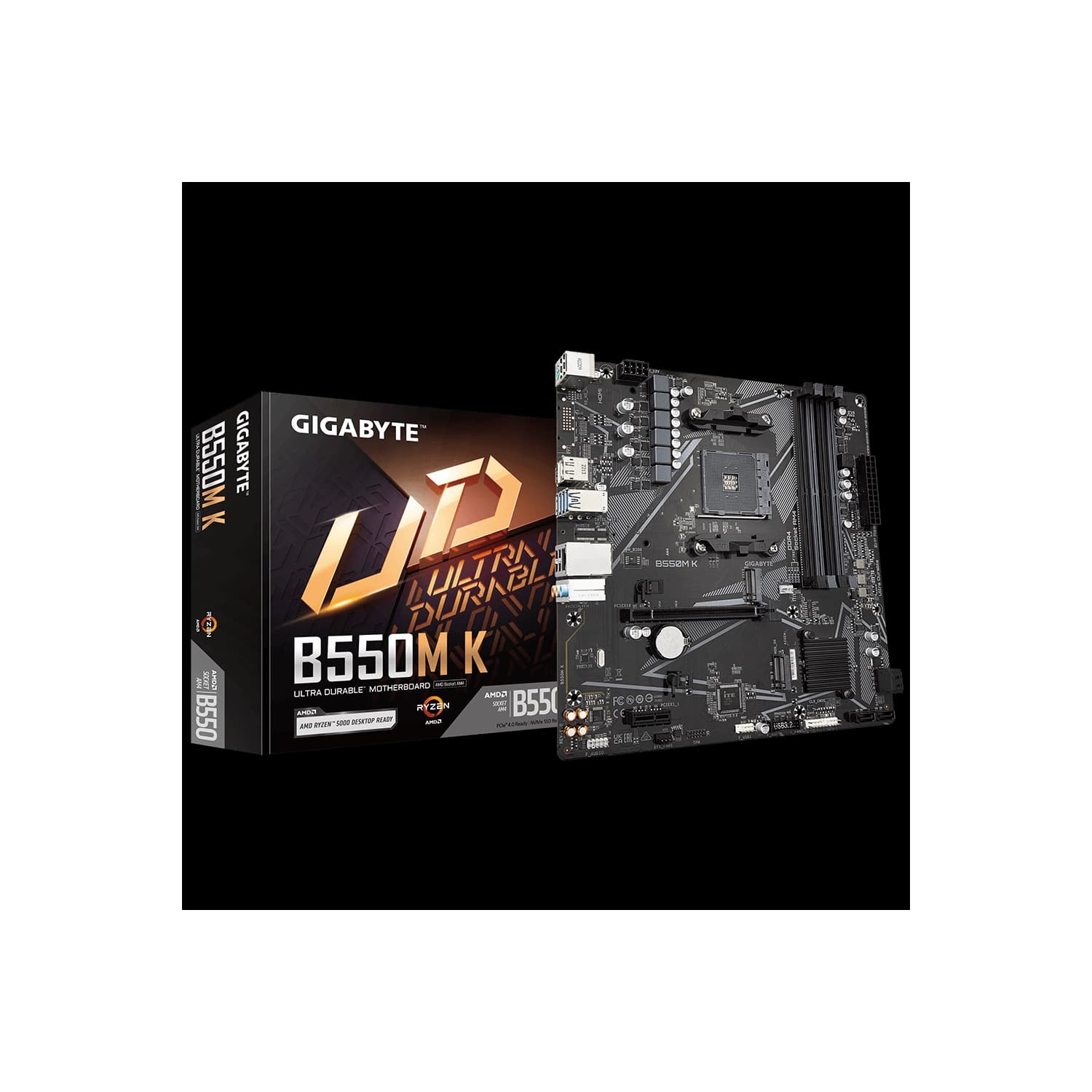 Motherboard GIGABYTE B550M K AM4 DDR4 · Gigabyte