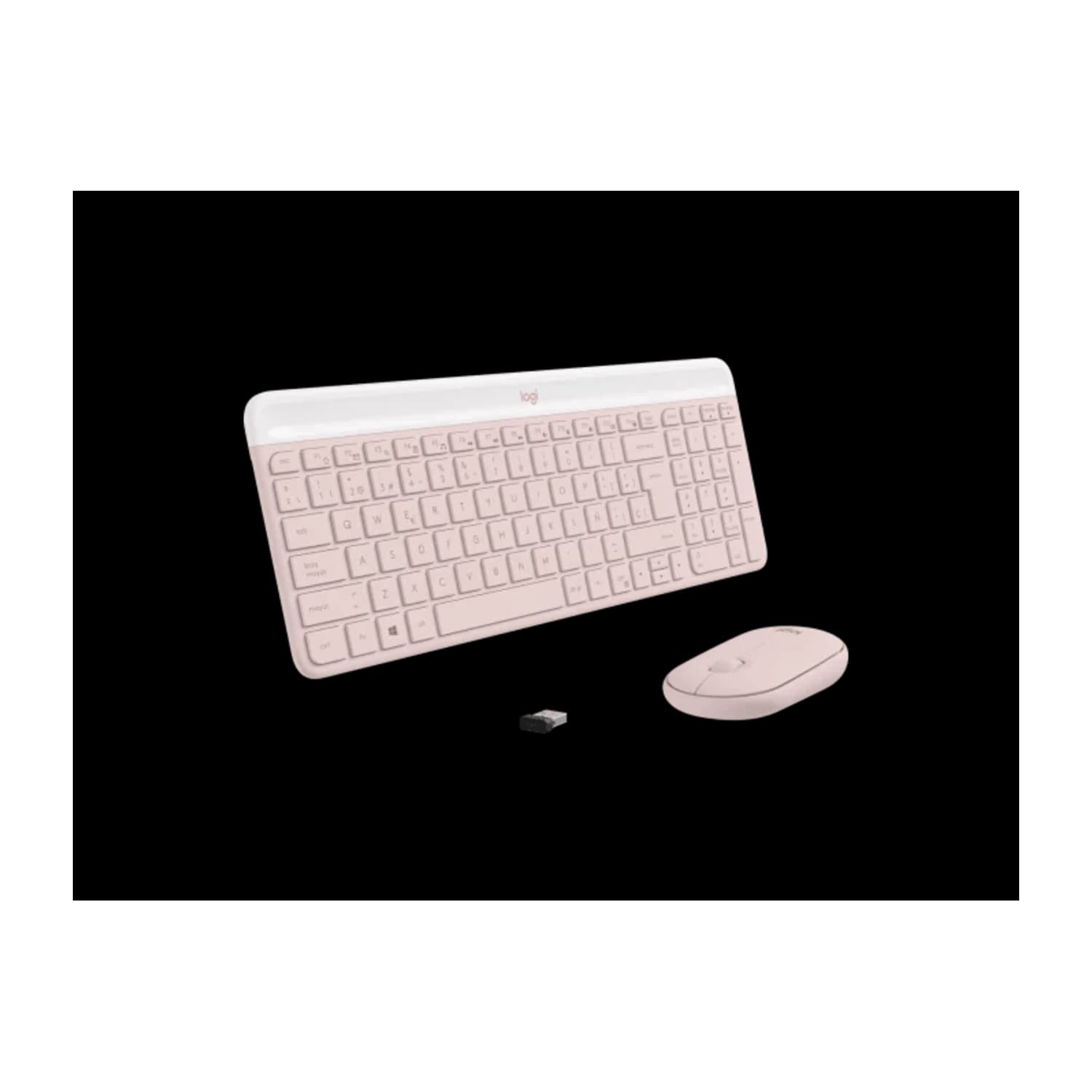 Combo Teclado y Mouse Logitech Inalámbro MK470 Rosa · Logitech
