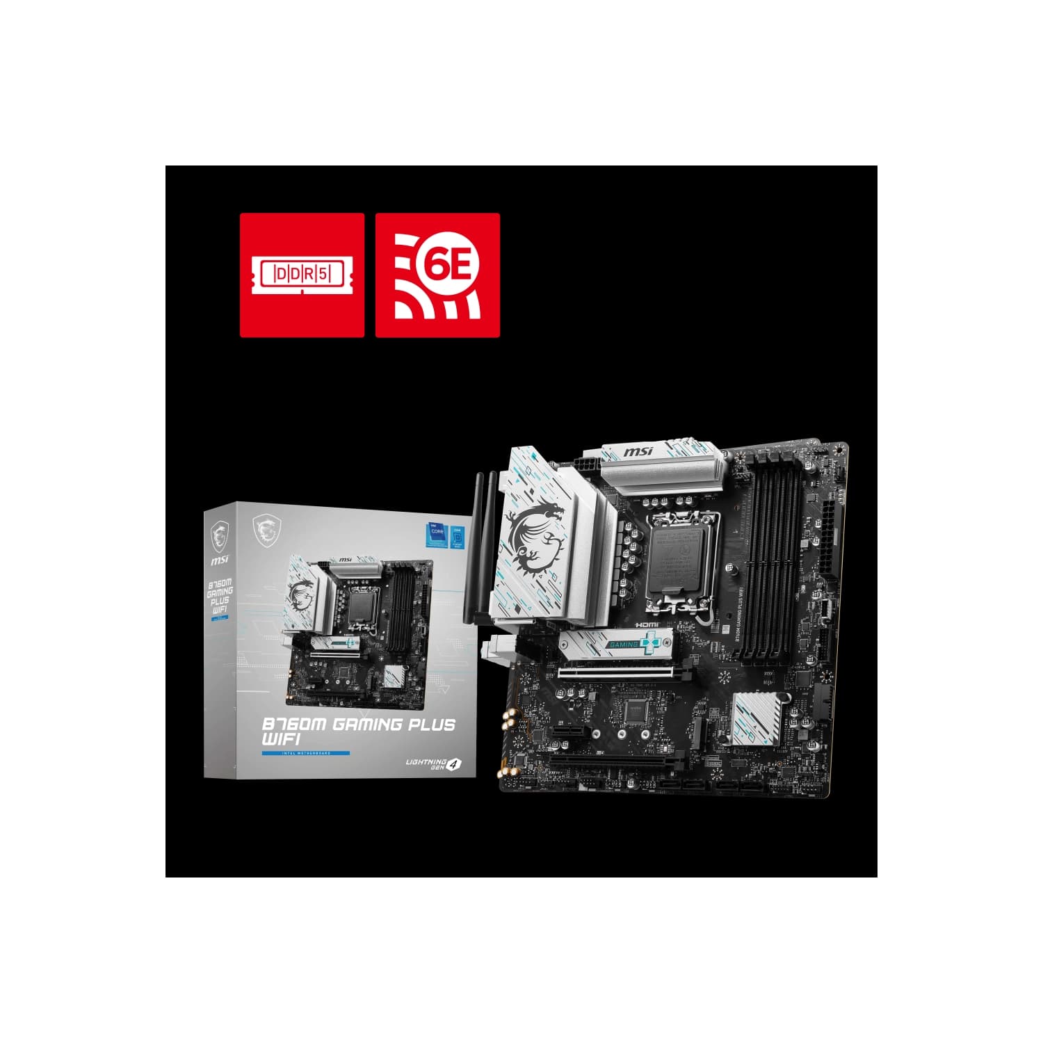 Motherboard MSI B760M GAMING PLUS WIFI LGA1700 · MSI