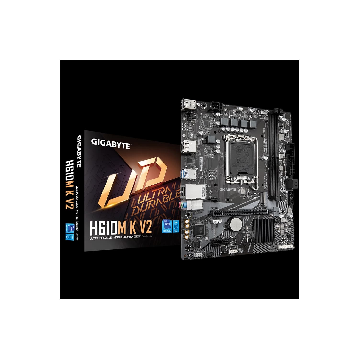 Motherboard GIGABYTE H610M K V2 LGA1700 DDR5 · Gigabyte